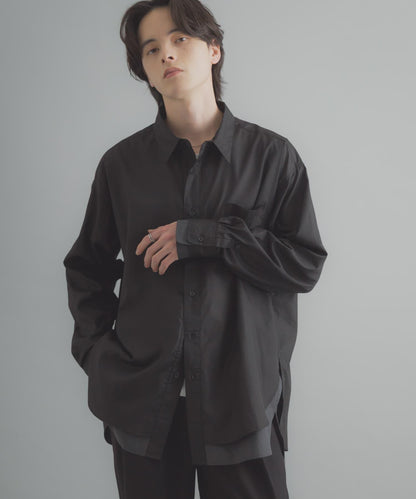 層次感 標準領 襯衫