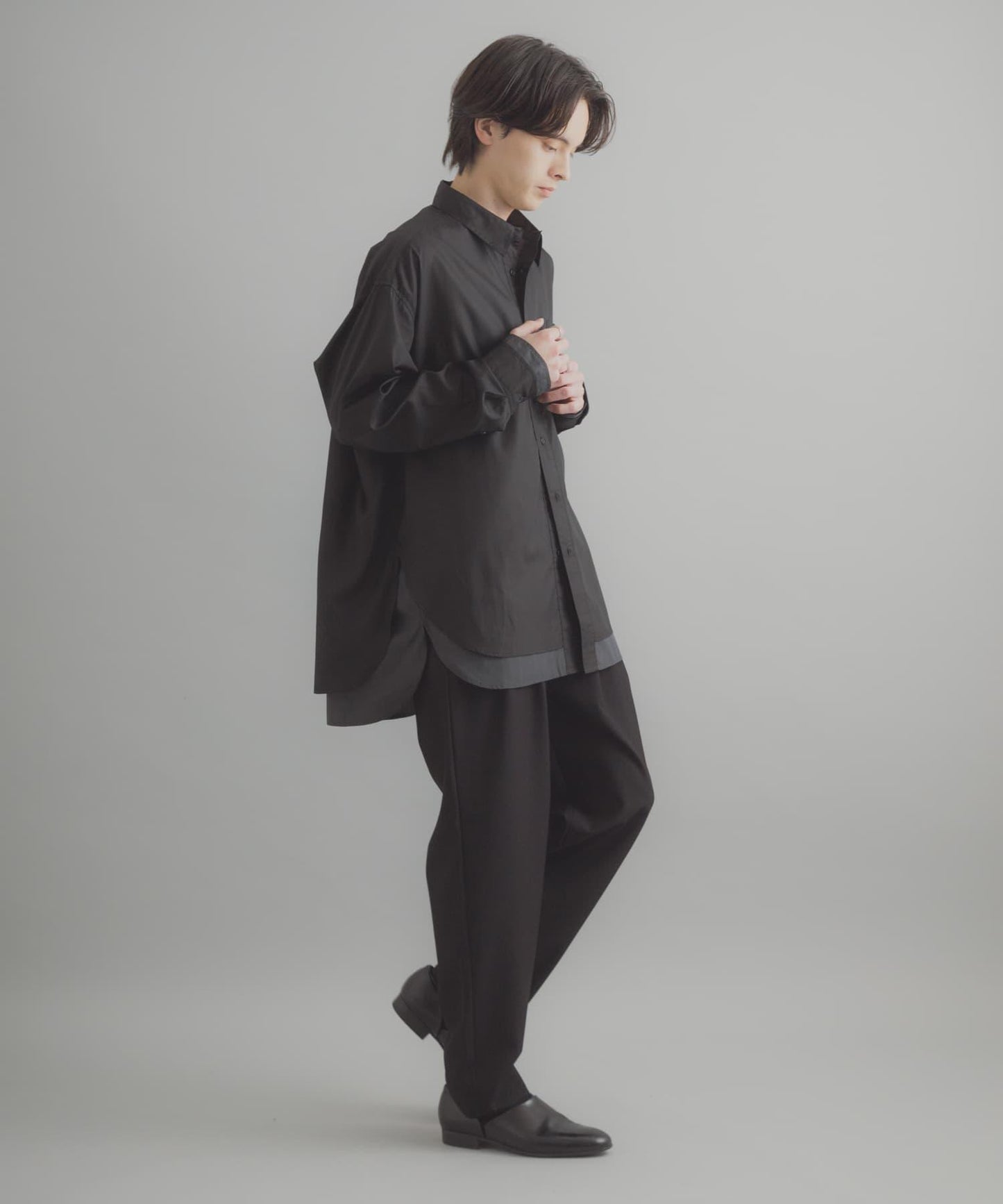 層次感 標準領 襯衫