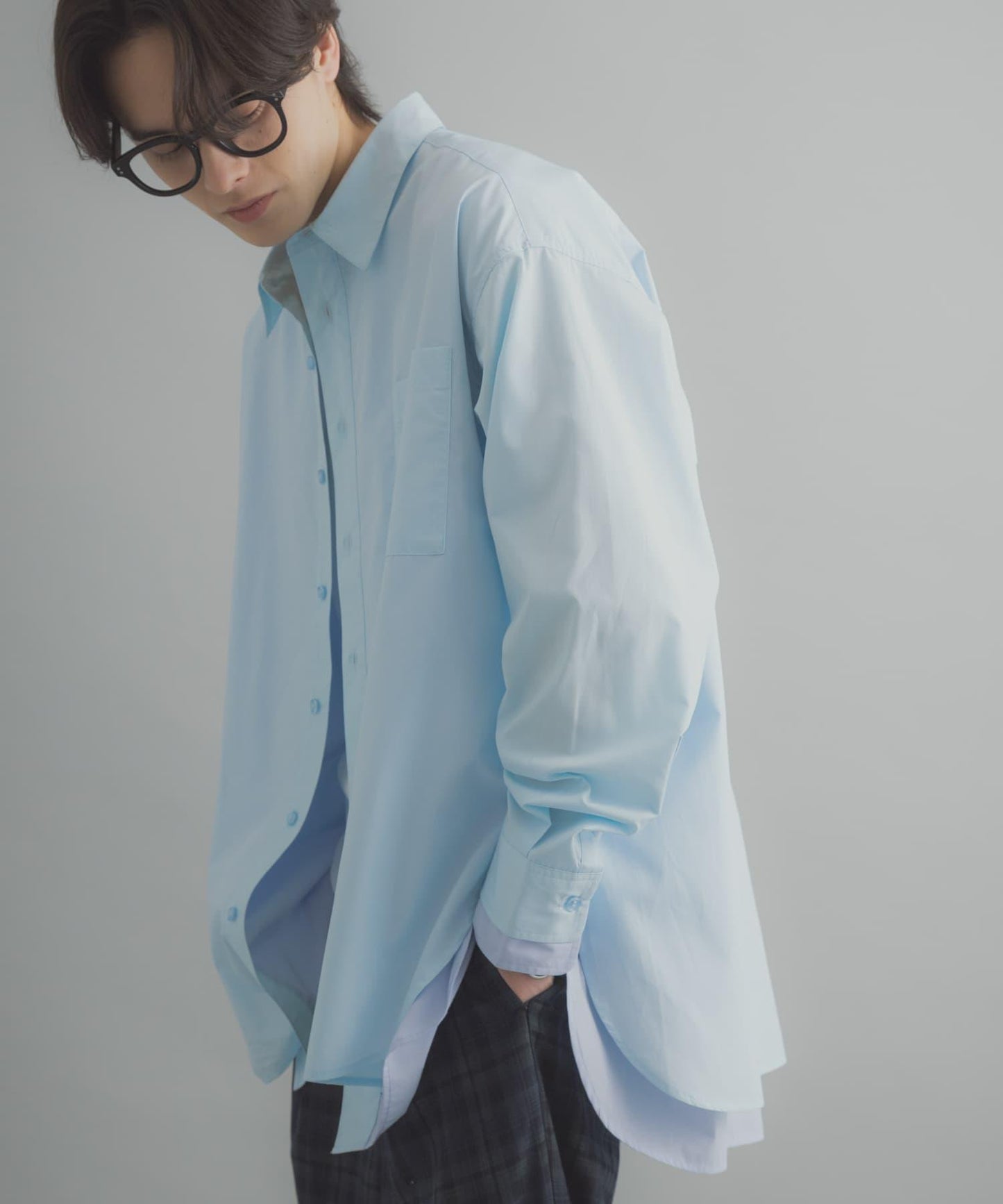 層次感 標準領 襯衫