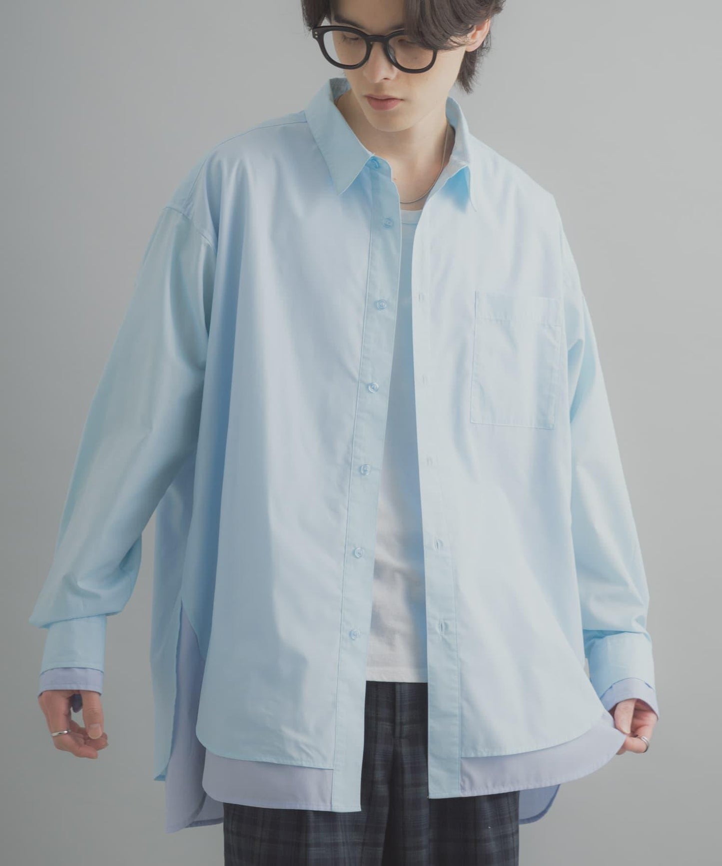 層次感 標準領 襯衫