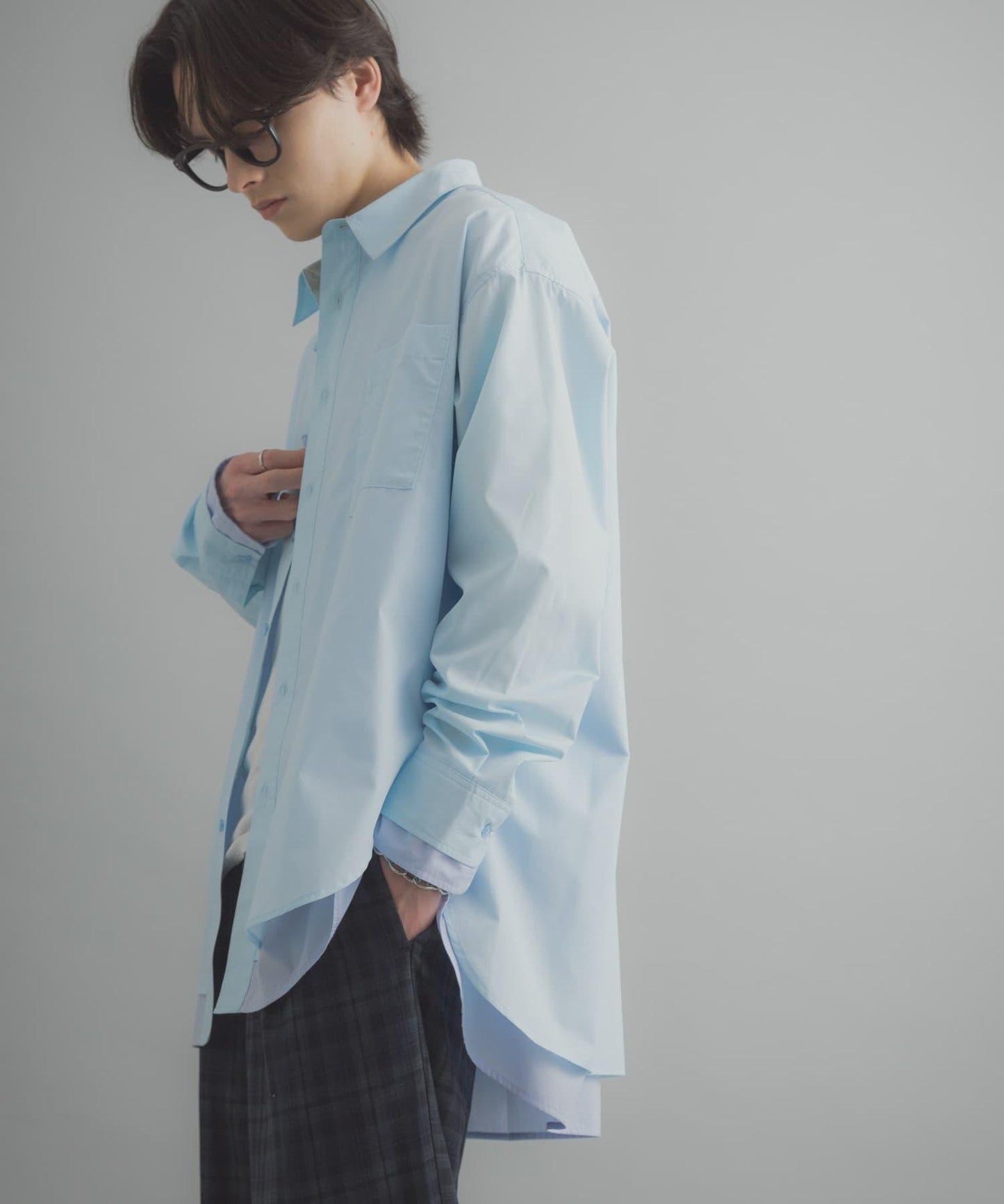 層次感 標準領 襯衫