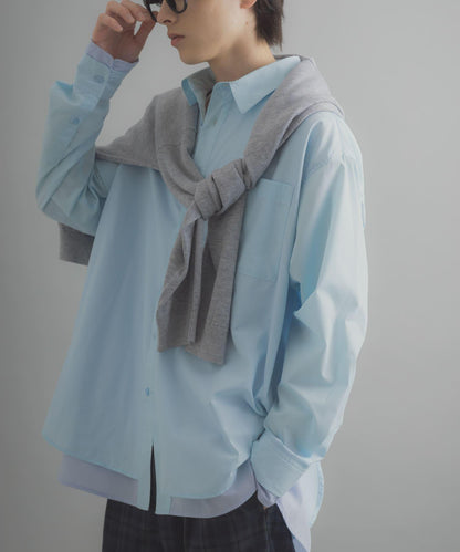層次感 標準領 襯衫