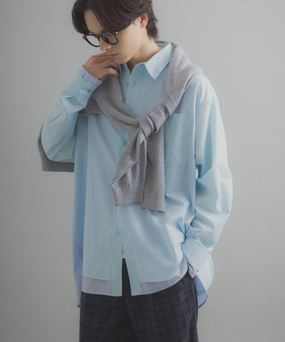 層次感 標準領 襯衫