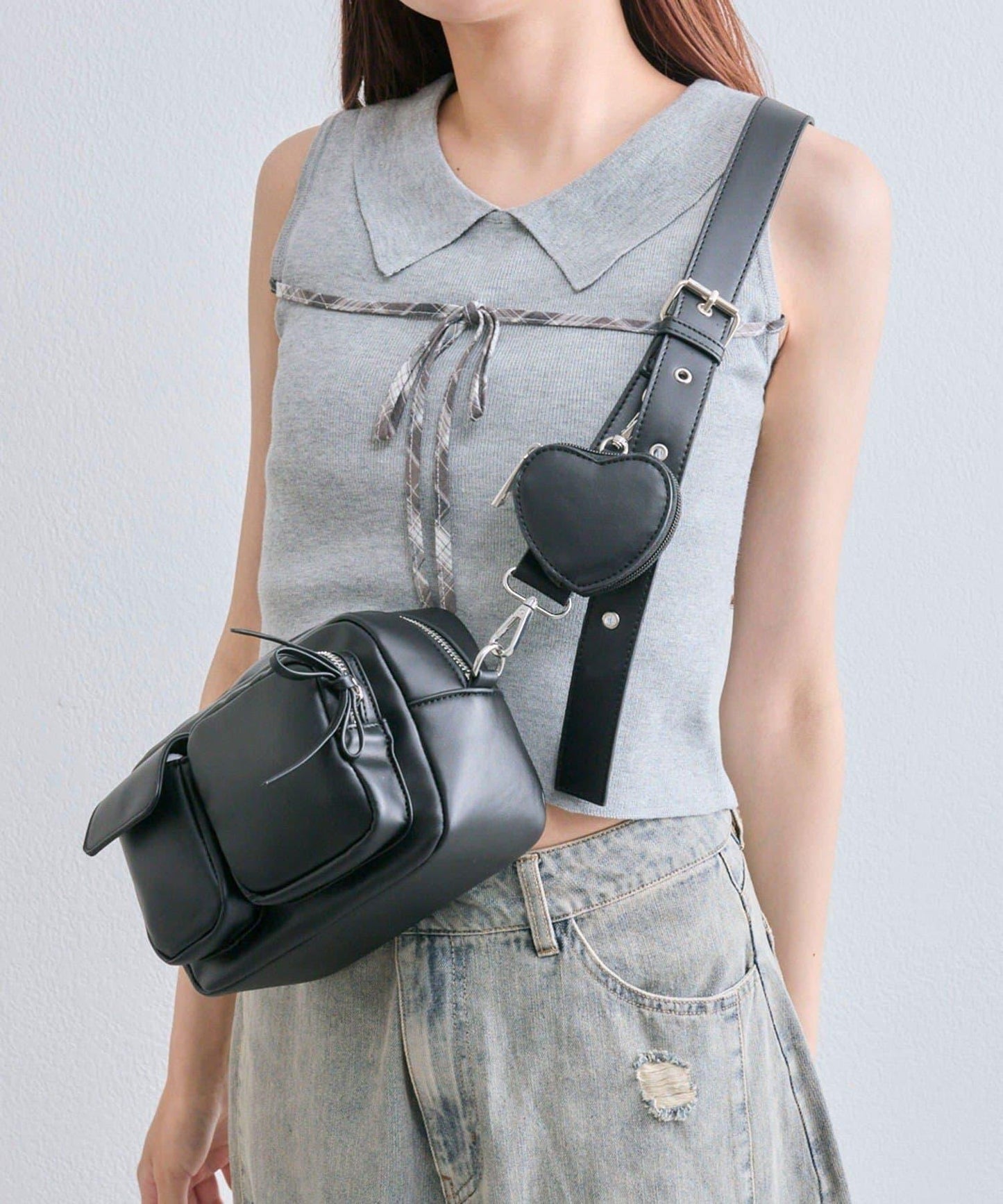 復刻款 心形小包設計 單肩包