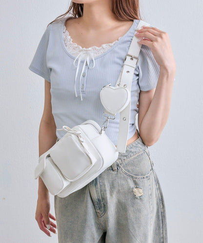 復刻款 心形小包設計 單肩包