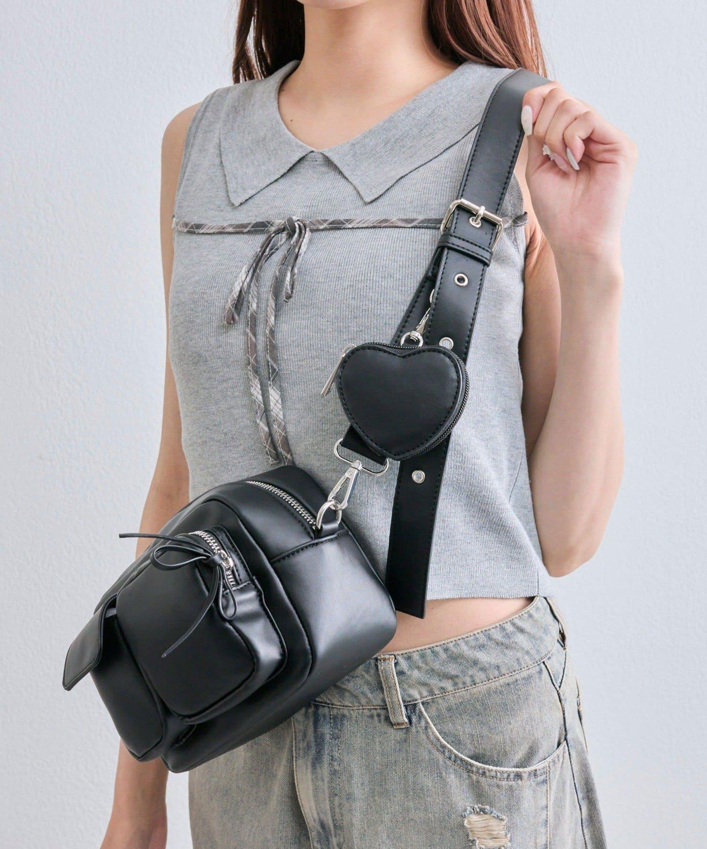 復刻款 心形小包設計 單肩包