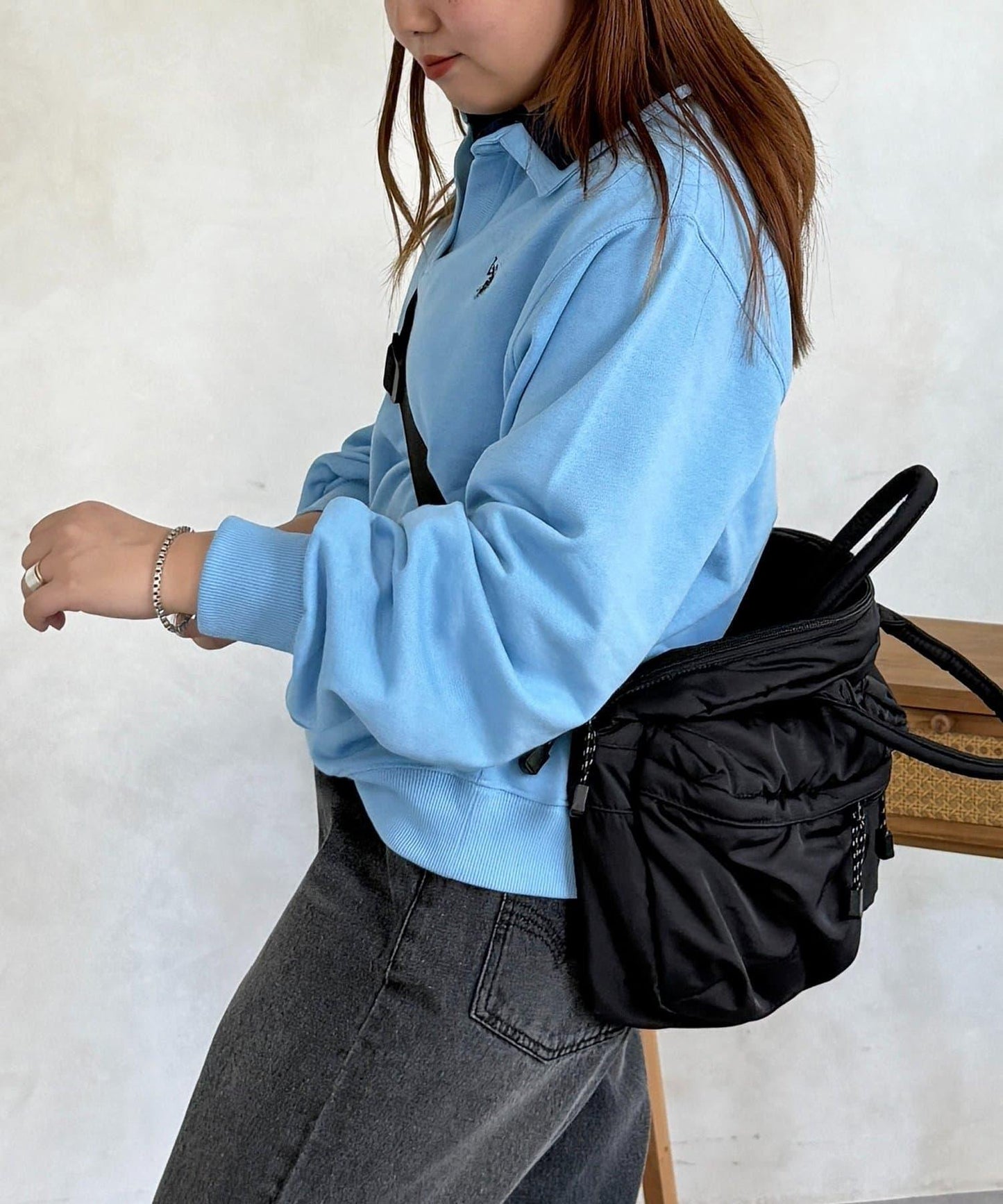 U.S. POLO ASSN. 層次設計 毛圈套頭衛衣