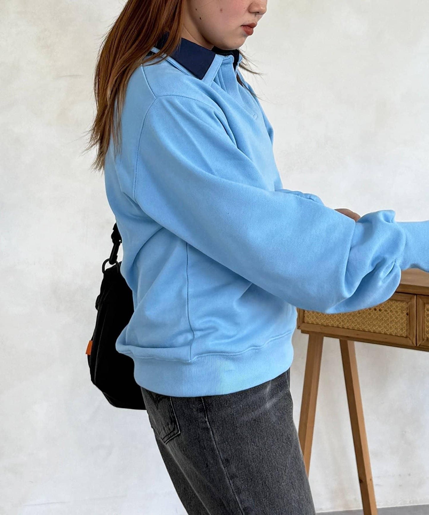 U.S. POLO ASSN. 層次設計 毛圈套頭衛衣