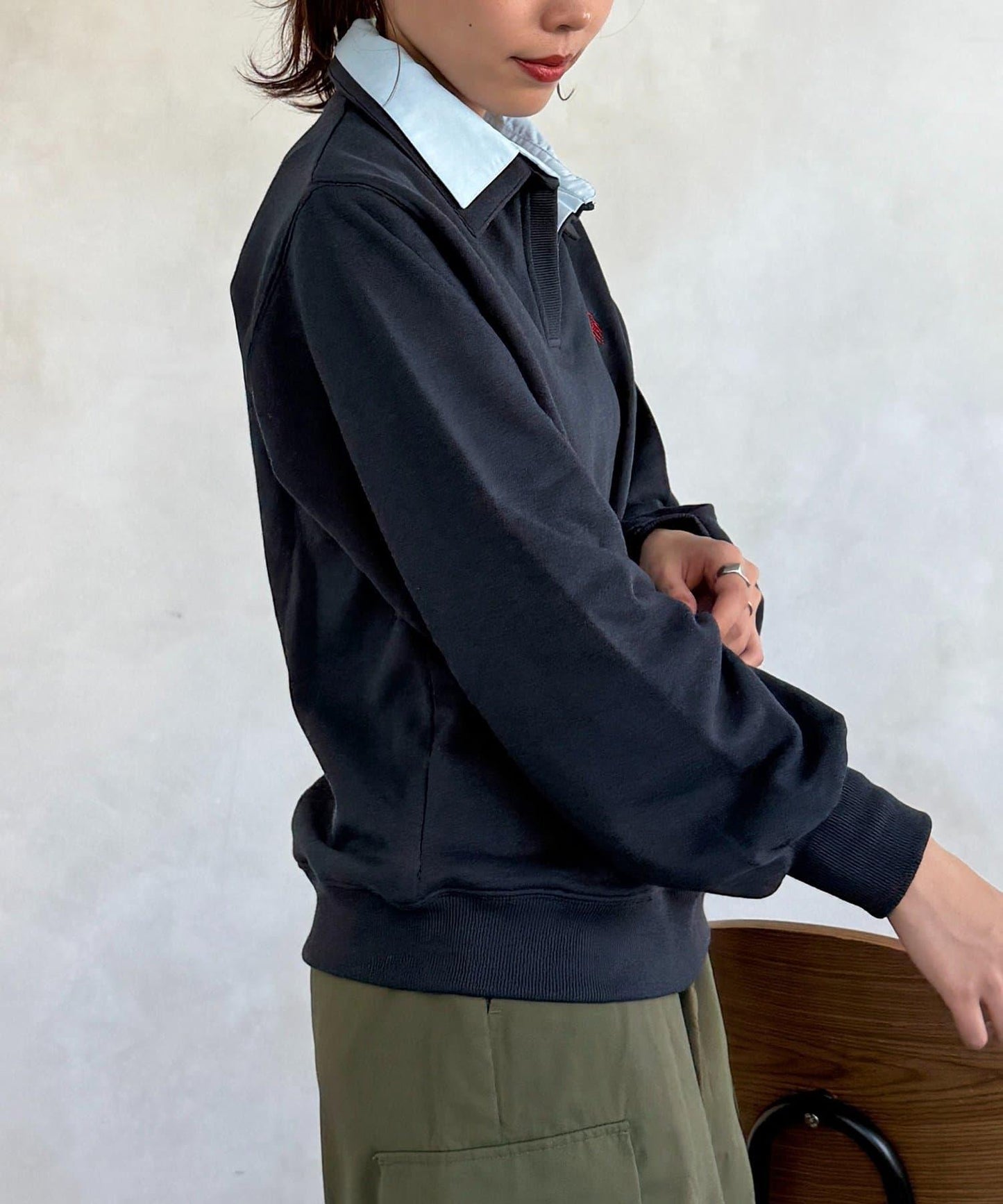 U.S. POLO ASSN. 層次設計 毛圈套頭衛衣