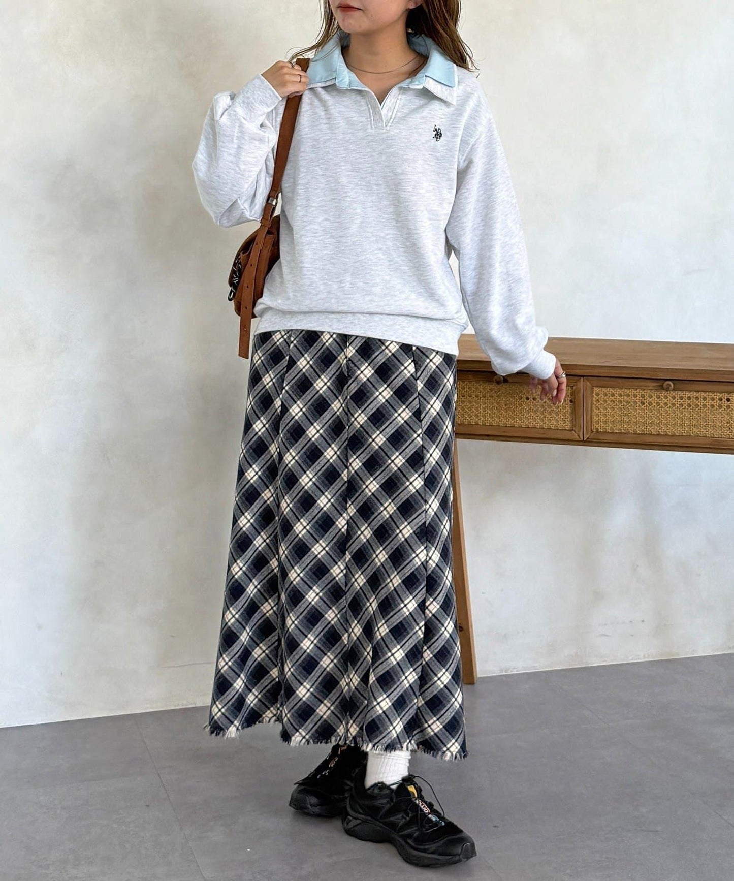 U.S. POLO ASSN. 層次設計 毛圈套頭衛衣