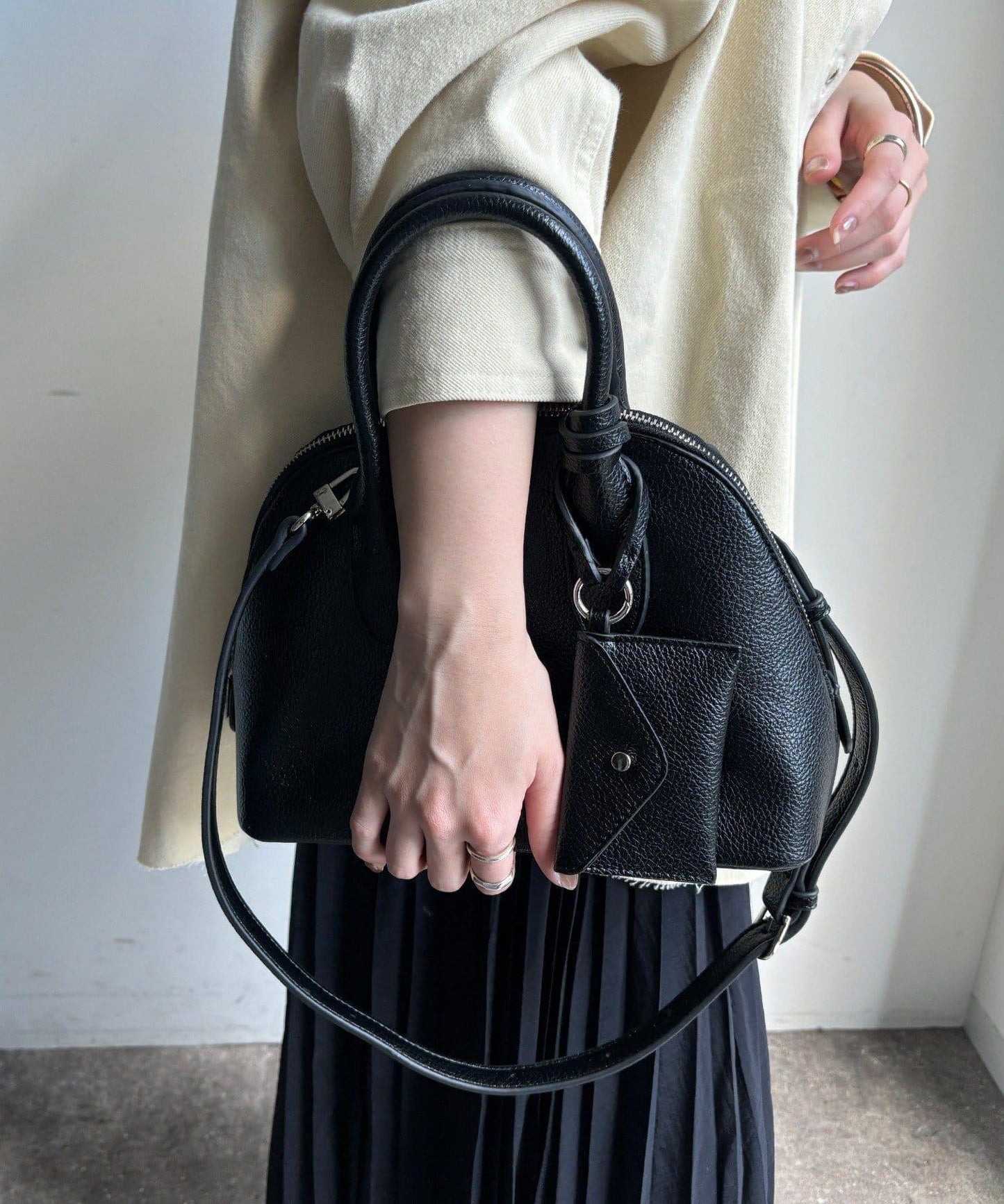 附小包 貝殼造型 波士頓包