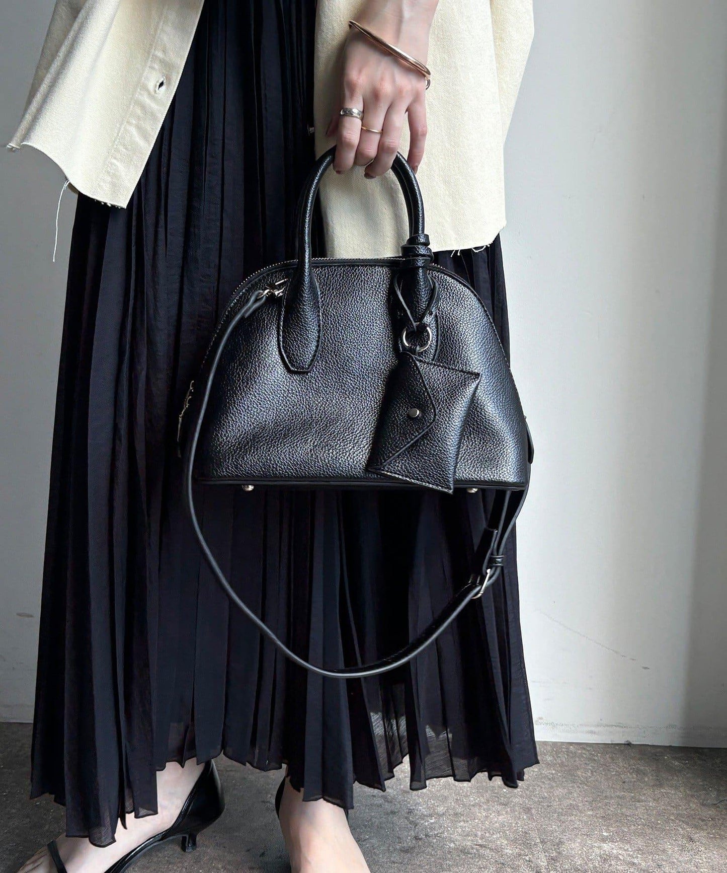 附小包 貝殼造型 波士頓包