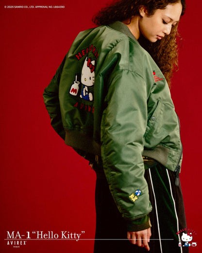 HELLO KITTY（凱蒂貓） × AVIREX MA-1外套