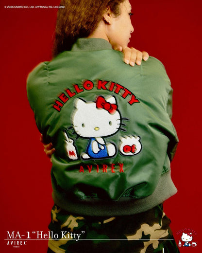 HELLO KITTY（凱蒂貓） × AVIREX MA-1外套