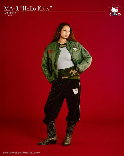HELLO KITTY（凱蒂貓） × AVIREX MA-1外套