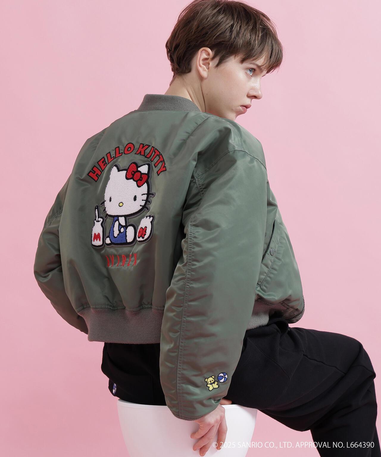 HELLO KITTY（凱蒂貓） × AVIREX MA-1外套
