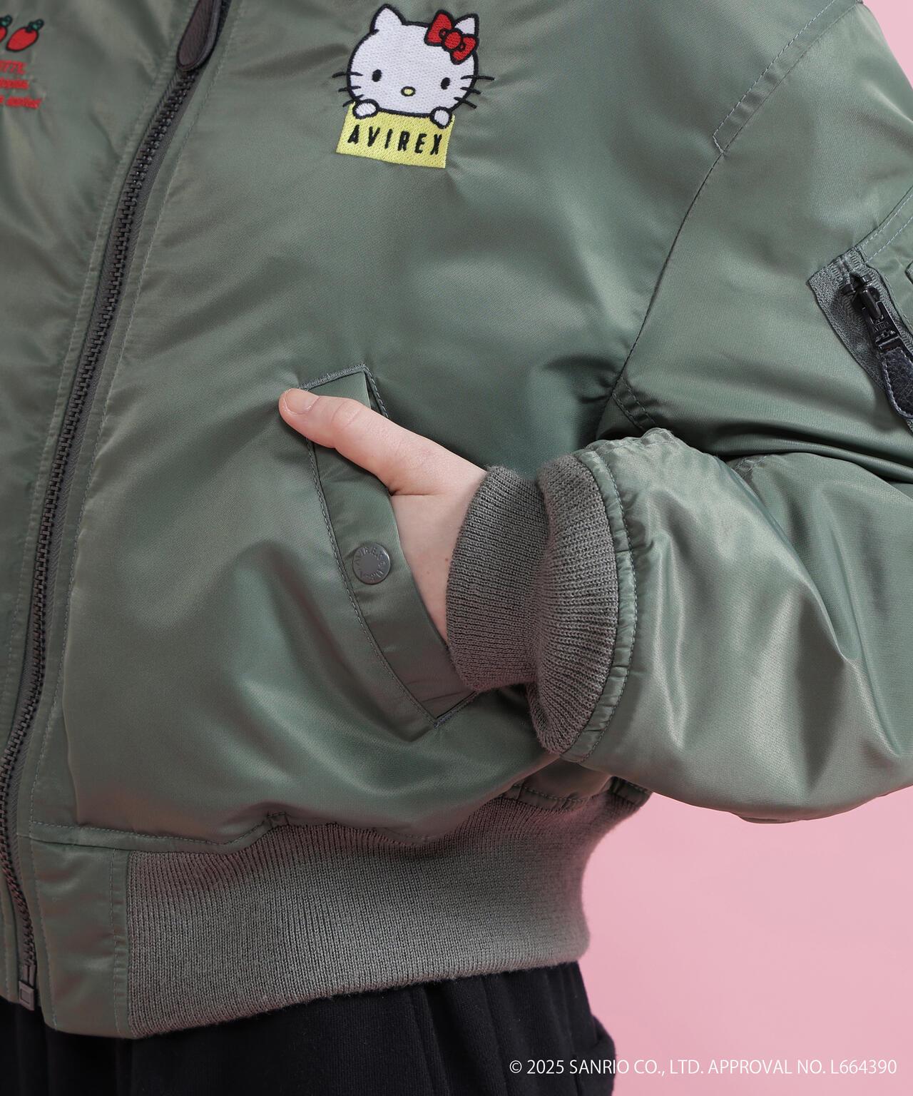 HELLO KITTY（凱蒂貓） × AVIREX MA-1外套
