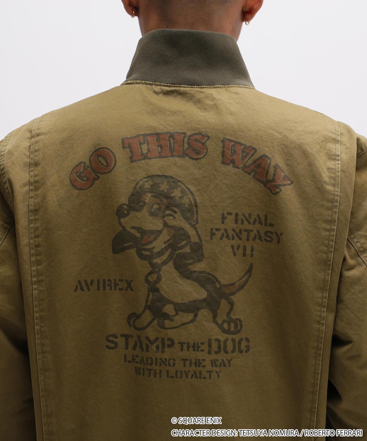 AVIREX × FINAL FANTASY VII REMAKE TANKERS “STAMP DOG” 外套