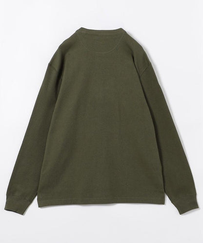 華夫格保暖針織圓領上衣