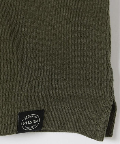 華夫格保暖針織圓領上衣