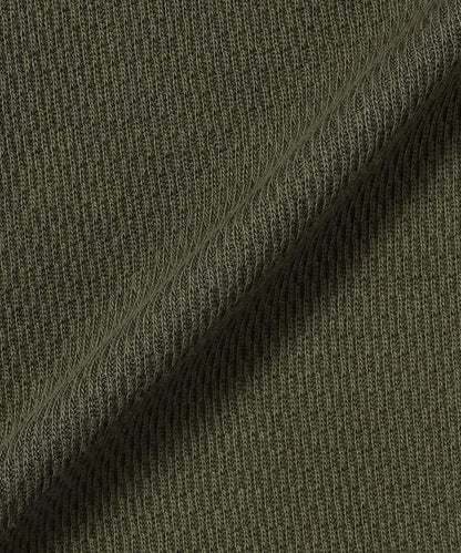 華夫格保暖針織圓領上衣