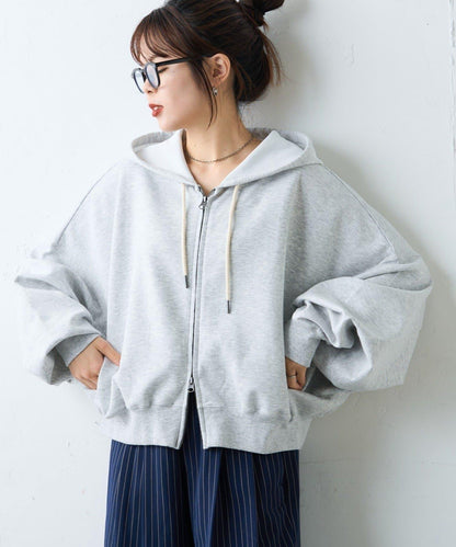 水洗做舊空氣層連帽衛衣