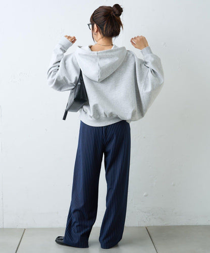 水洗做舊空氣層連帽衛衣