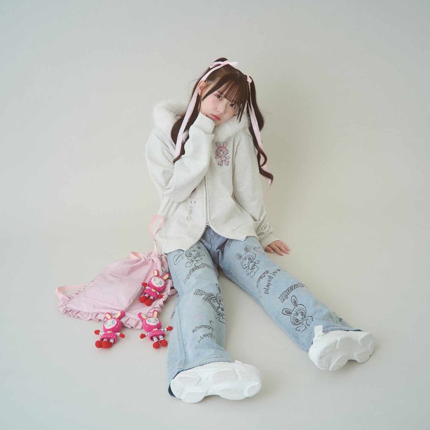 可放A4 防潑水 キラキラベリエちゃん圖案 束口揹包