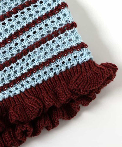 2P夏季針織背心長袖T恤套裝