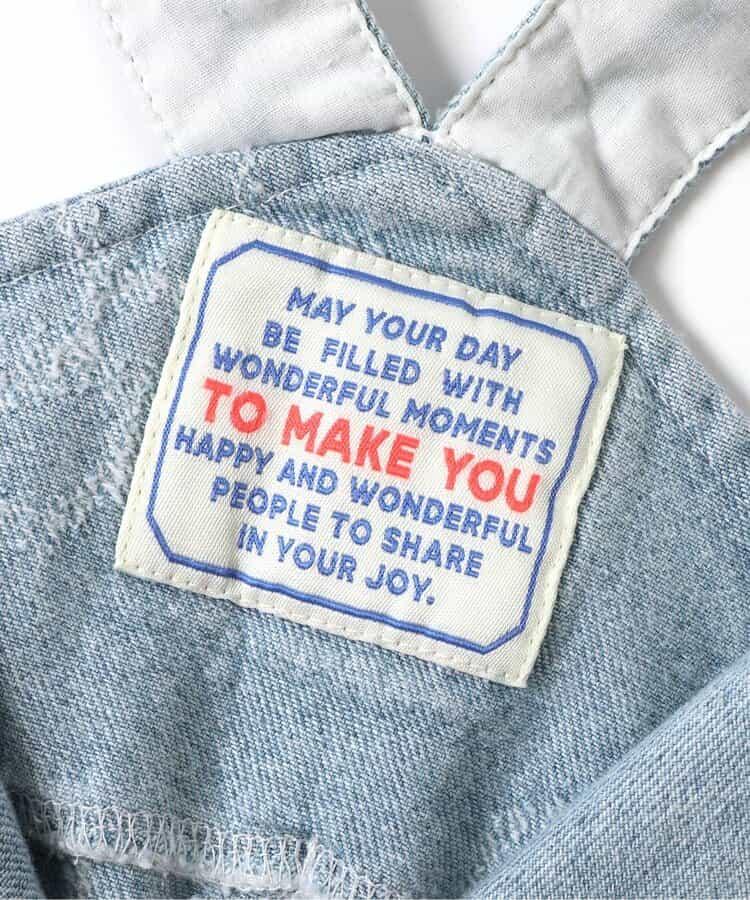 花卉圖案 牛仔 揹帶裙