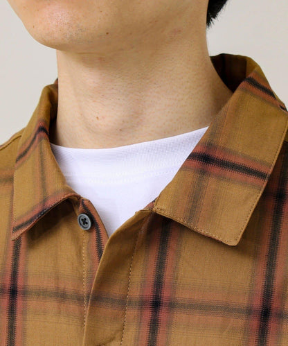 層次感色調 漸變格 長袖襯衫