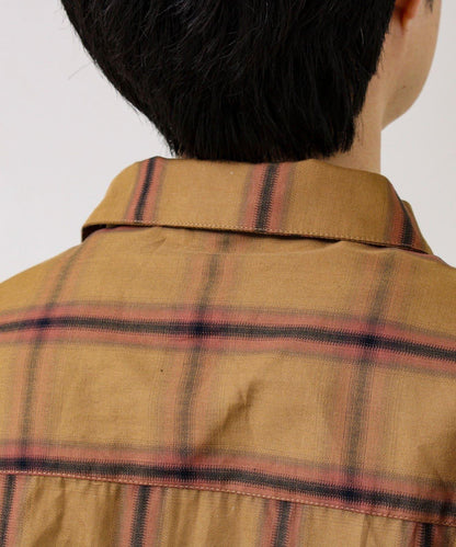 層次感色調 漸變格 長袖襯衫