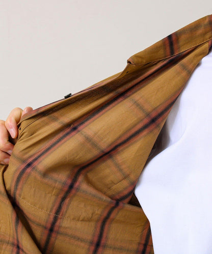 層次感色調 漸變格 長袖襯衫