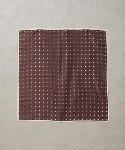 PAPILLONNER/パピヨネ 方形波點設計 絲巾（禮儀款）