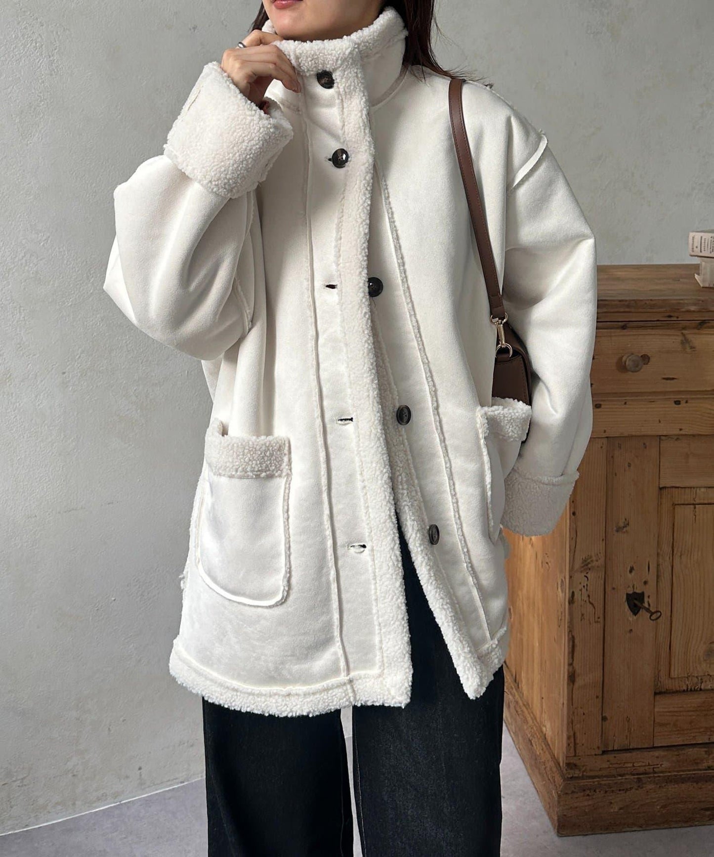 羊羔絨中款外套 F款