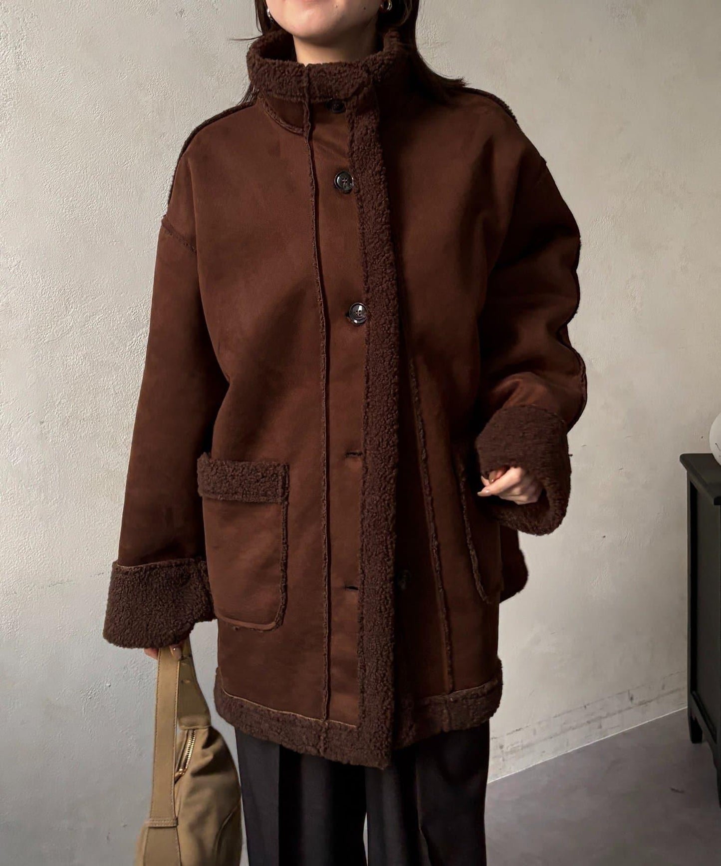 羊羔絨中款外套 F款