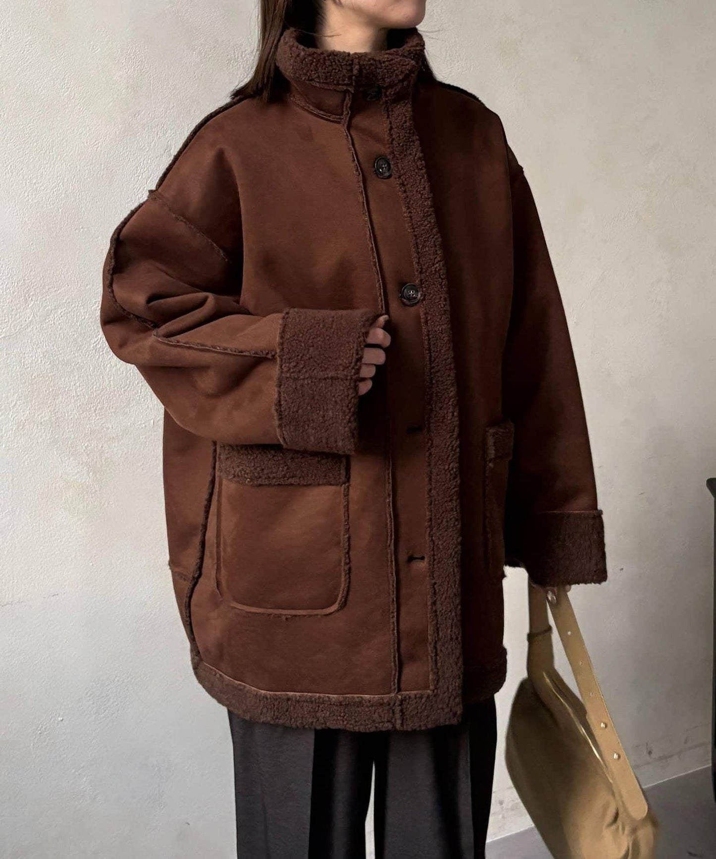 羊羔絨中款外套 F款