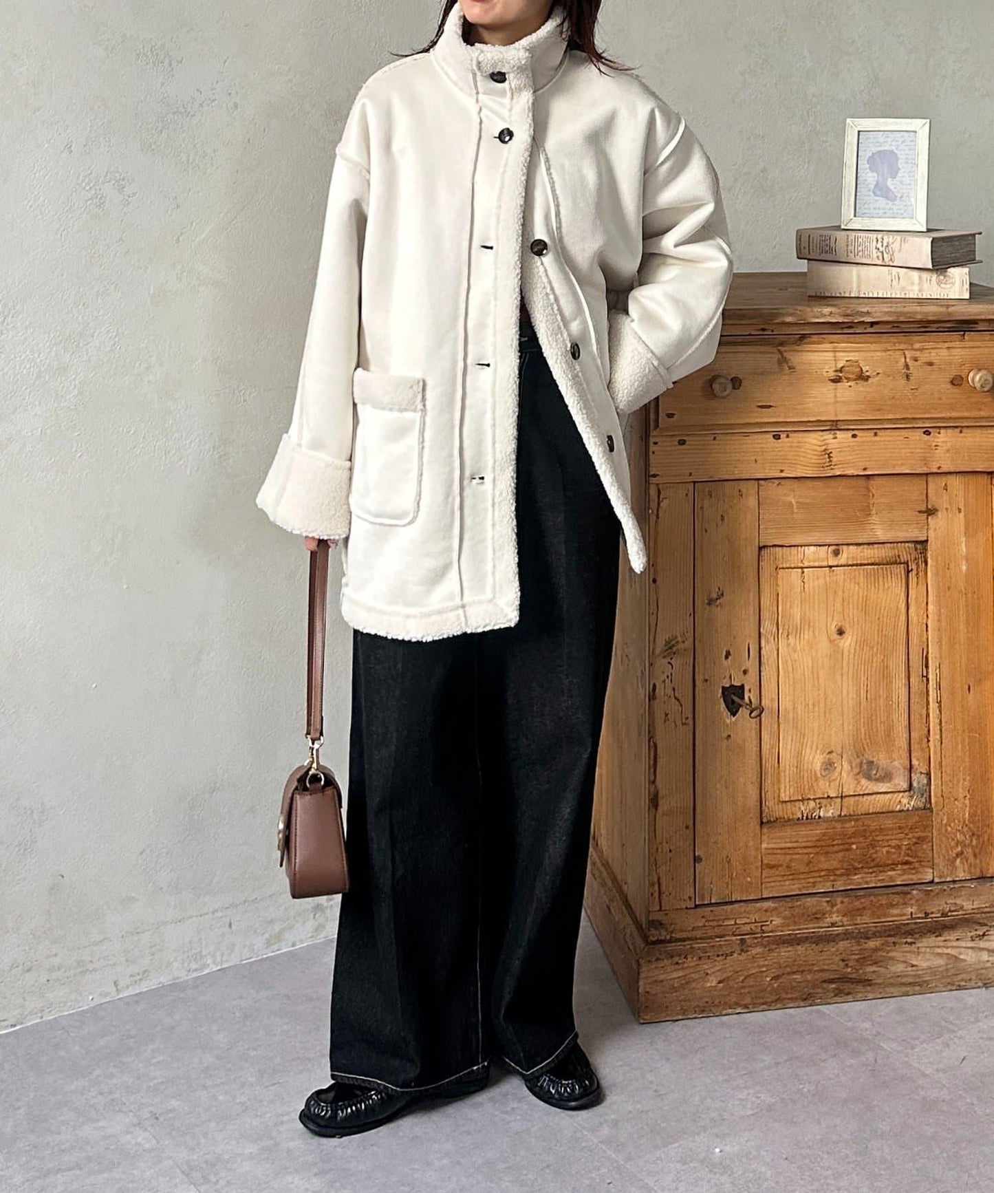 羊羔絨中款外套 F款