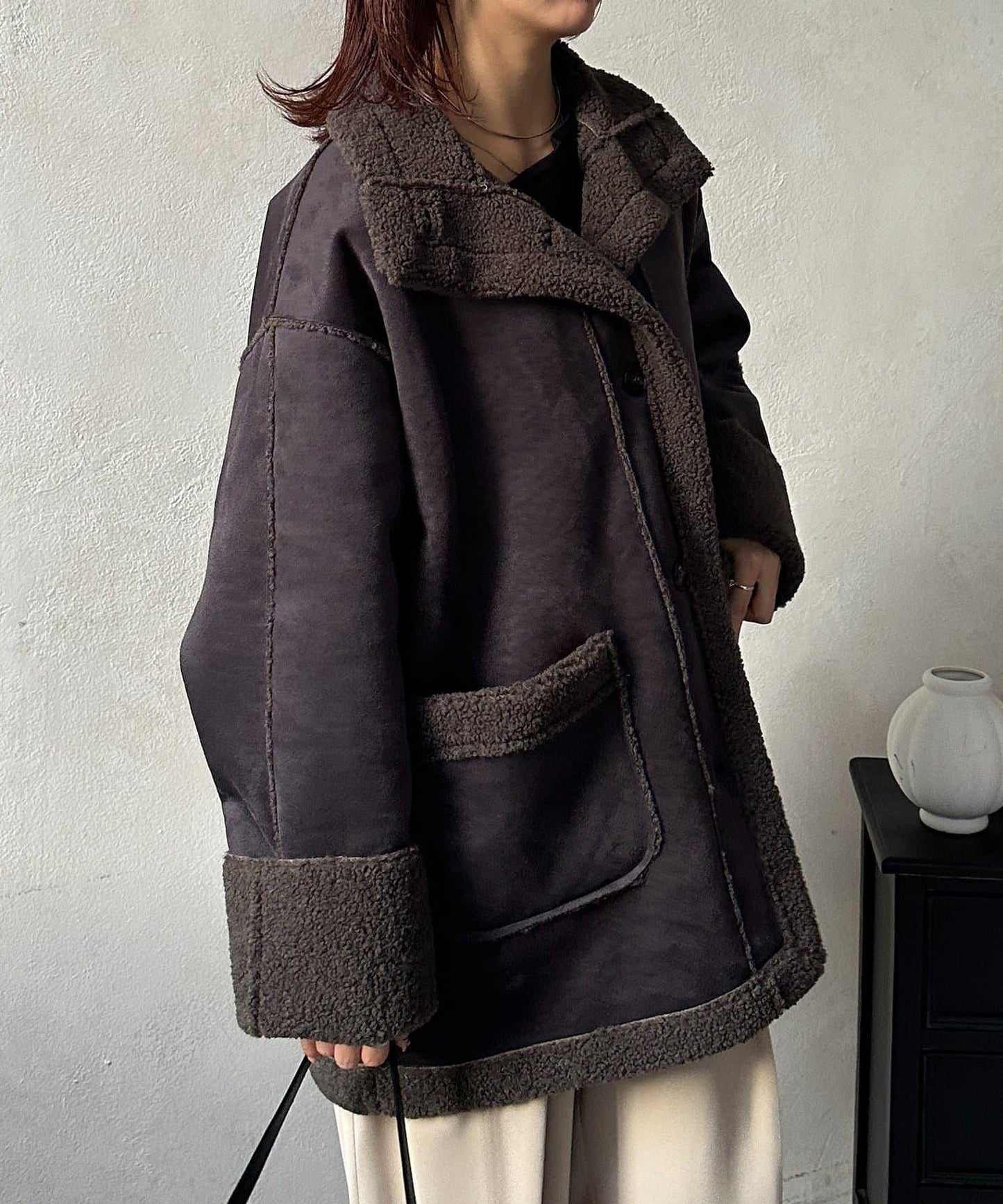 羊羔絨中款外套 F款