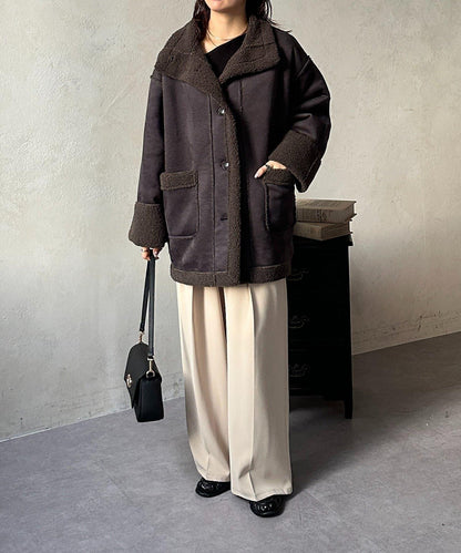 羊羔絨中款外套 F款