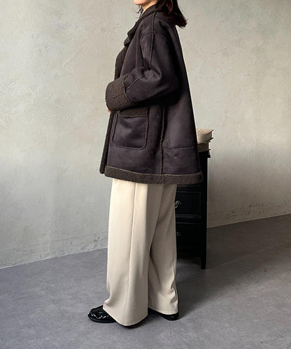 羊羔絨中款外套 F款