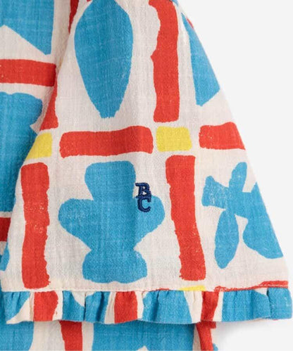 Geometric Game 滿印 織布襯衫 兒童款