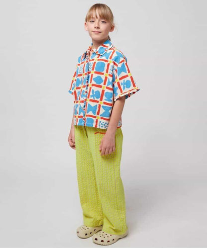 Geometric Game 滿印 織布襯衫 兒童款