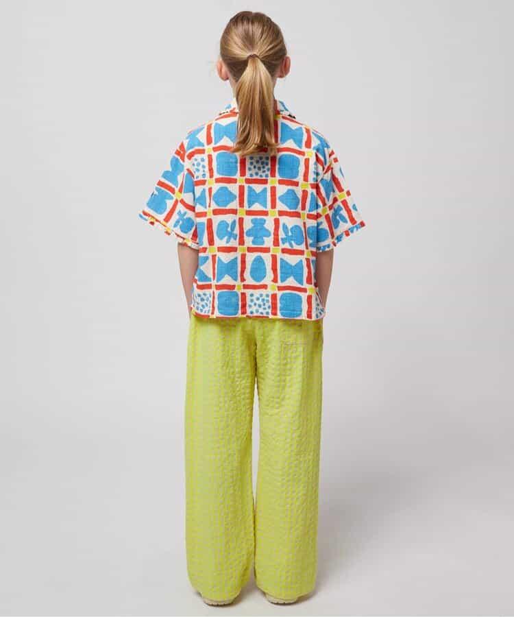 Geometric Game 滿印 織布襯衫 兒童款