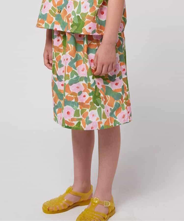 Floral all over woven midi skirt 兒童半身裙