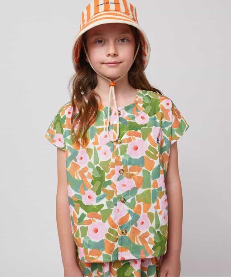 Floral all over woven shirt 兒童滿版花卉織物襯衫