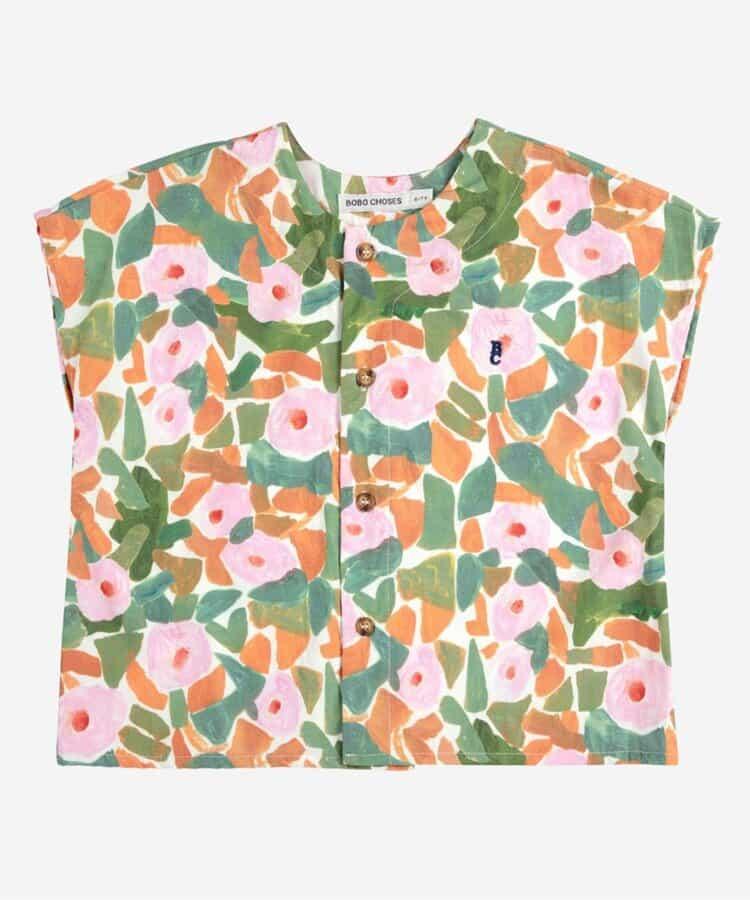 Floral all over woven shirt 兒童滿版花卉織物襯衫