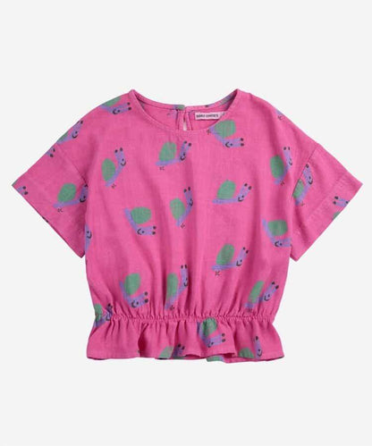 Funny Snail 滿印梭織兒童襯衫