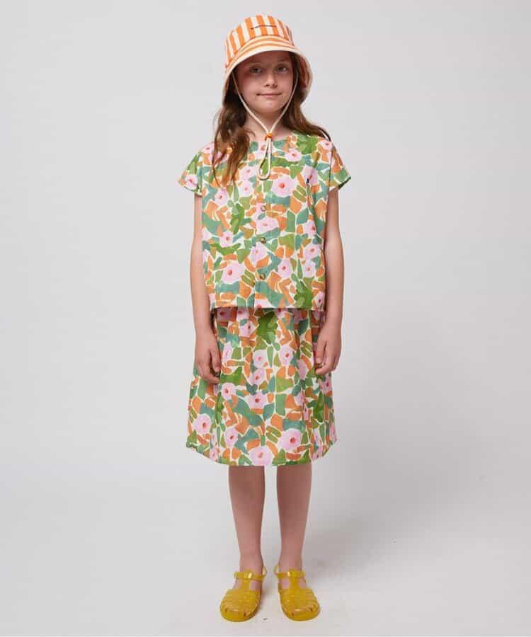 Floral all over woven shirt 兒童滿版花卉織物襯衫