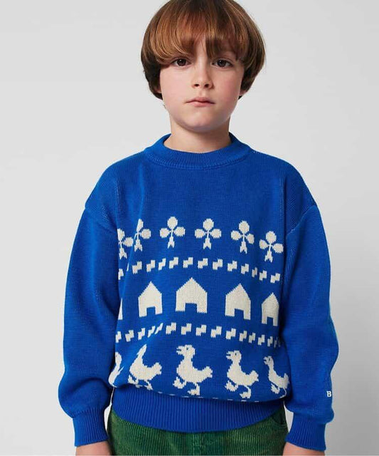 兒童 Farm jacquard 提花 針織毛衣